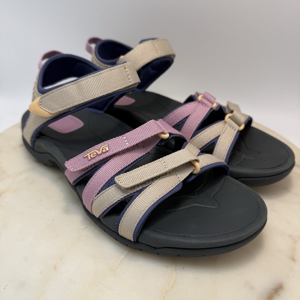 Teva Tirra Outdoor Sandals Root Light Multi Tan/Pink Womans 8M Strappy